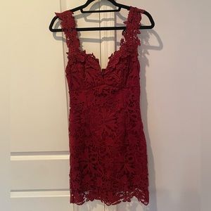 Lulus Mini Crochet Dress